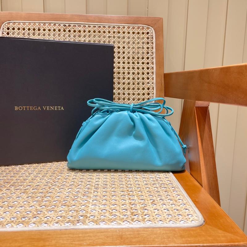 Bottega Veneta Clutches Bags 585852 Premium Plain Oil Painting Blue
